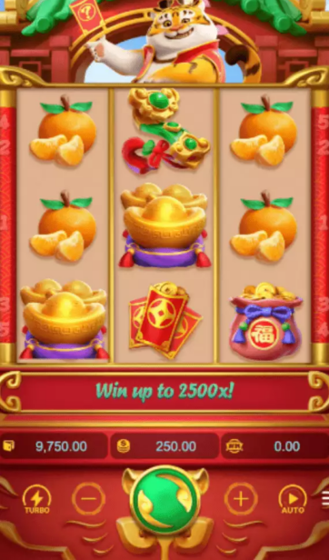 ภาพหน้าจอการเล่นจริง Fortune Tiger จาก PG SOFT